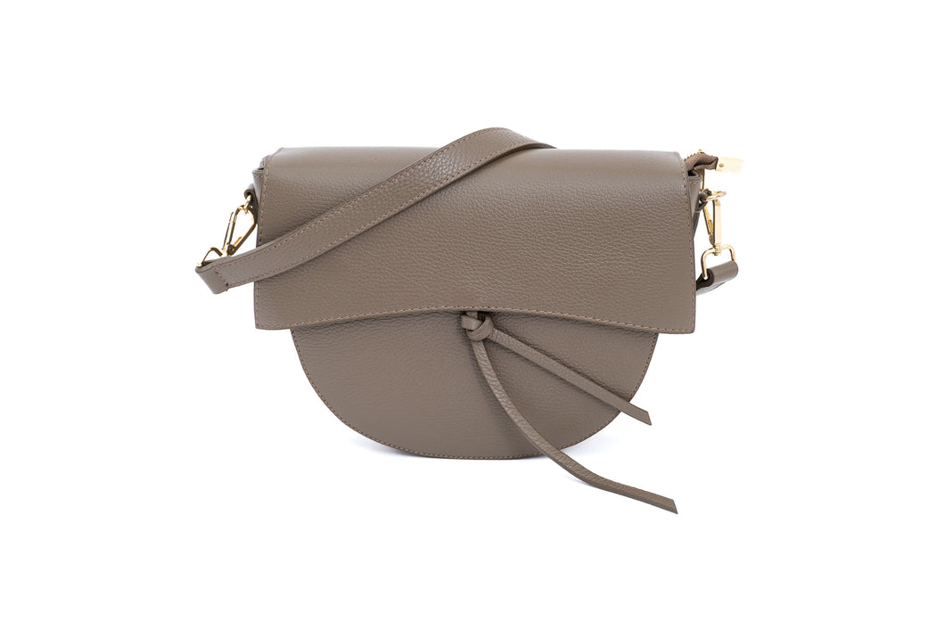 Kožna torba u sivoj taupe nijansi